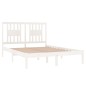vidaXL Massivholzbett Weiß 120x190 cm vidaXL Massivholzbett Weiß 120x190 cm