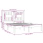 vidaXL Massivholzbett Weiß 120x190 cm vidaXL Massivholzbett Weiß 120x190 cm