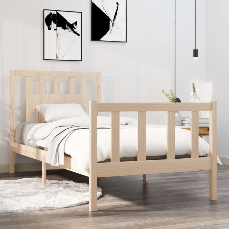 vidaXL Massivholzbett 75x190 cm vidaXL Massivholzbett 75x190 cm