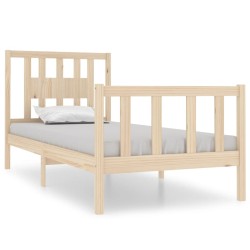 vidaXL Massivholzbett 75x190 cm