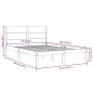 vidaXL Massivholzbett Weiß 150x200 cm vidaXL Massivholzbett Weiß 150x200 cm