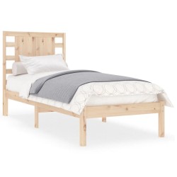 vidaXL Massivholzbett 75x190 cm