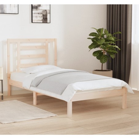 vidaXL Massivholzbett Kiefer 90x190 cm