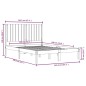 vidaXL Massivholzbett ohne Matratze 140x190 cm Kiefernholz vidaXL Massivholzbett ohne Matratze 140x190 cm Kiefernholz