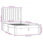 vidaXL Massivholzbett Kiefer 100x200 cm vidaXL Massivholzbett Kiefer 100x200 cm