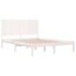 vidaXL Massivholzbett Weiß 180x200 cm vidaXL Massivholzbett Weiß 180x200 cm