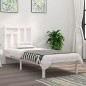 vidaXL Massivholzbett Weiß 75x190 cm vidaXL Massivholzbett Weiß 75x190 cm