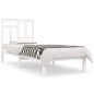 vidaXL Massivholzbett Weiß 75x190 cm vidaXL Massivholzbett Weiß 75x190 cm