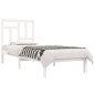 vidaXL Massivholzbett Weiß 75x190 cm vidaXL Massivholzbett Weiß 75x190 cm