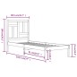 vidaXL Massivholzbett Weiß 75x190 cm vidaXL Massivholzbett Weiß 75x190 cm