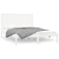 vidaXL Massivholzbett Weiß 150x200 cm vidaXL Massivholzbett Weiß 150x200 cm