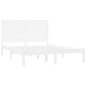 vidaXL Massivholzbett Weiß 150x200 cm vidaXL Massivholzbett Weiß 150x200 cm