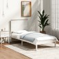 vidaXL Massivholzbett Weiß 75x190 cm vidaXL Massivholzbett Weiß 75x190 cm
