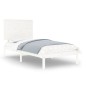 vidaXL Massivholzbett Weiß 75x190 cm vidaXL Massivholzbett Weiß 75x190 cm