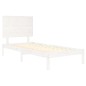 vidaXL Massivholzbett Weiß 75x190 cm vidaXL Massivholzbett Weiß 75x190 cm