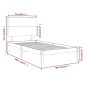 vidaXL Massivholzbett Weiß 75x190 cm vidaXL Massivholzbett Weiß 75x190 cm