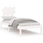 vidaXL Massivholzbett Weiß 75x190 cm vidaXL Massivholzbett Weiß 75x190 cm