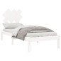 vidaXL Massivholzbett Weiß 75x190 cm vidaXL Massivholzbett Weiß 75x190 cm