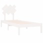 vidaXL Massivholzbett Weiß 75x190 cm vidaXL Massivholzbett Weiß 75x190 cm