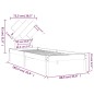 vidaXL Massivholzbett Weiß 75x190 cm vidaXL Massivholzbett Weiß 75x190 cm