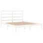 vidaXL Massivholzbett Weiß 120x190 cm vidaXL Massivholzbett Weiß 120x190 cm