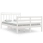 vidaXL Massivholzbett Weiß 120x190 cm vidaXL Massivholzbett Weiß 120x190 cm