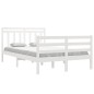 vidaXL Massivholzbett Weiß 120x190 cm vidaXL Massivholzbett Weiß 120x190 cm