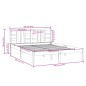 vidaXL Massivholzbett Weiß 120x190 cm vidaXL Massivholzbett Weiß 120x190 cm