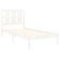 vidaXL Massivholzbett Weiß 75x190 cm vidaXL Massivholzbett Weiß 75x190 cm