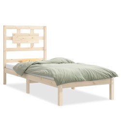 vidaXL Massivholzbett 75x190 cm