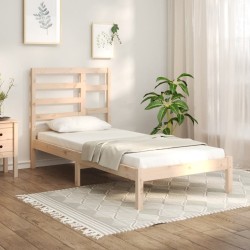 vidaXL Massivholzbett 75x190 cm