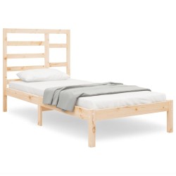vidaXL Massivholzbett 75x190 cm