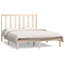 vidaXL Massivholzbett Kiefer 140x190 cm
