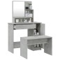 vidaXL Schminktisch-Set Betongrau 86,5x35x136 cm vidaXL Schminktisch-Set Betongrau 86,5x35x136 cm