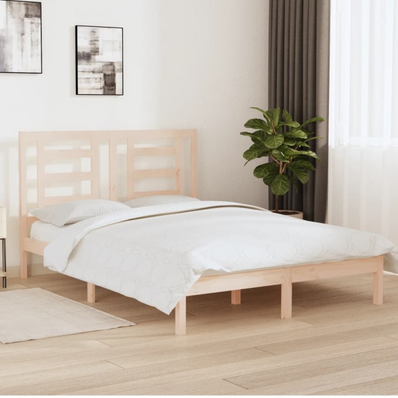 vidaXL Massivholzbett ohne Matratze 160x200 cm Kiefernholz vidaXL Massivholzbett ohne Matratze 160x200 cm Kiefernholz