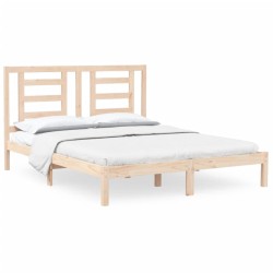 vidaXL Massivholzbett ohne Matratze 160x200 cm Kiefernholz