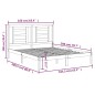 vidaXL Massivholzbett ohne Matratze 160x200 cm Kiefernholz vidaXL Massivholzbett ohne Matratze 160x200 cm Kiefernholz