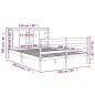vidaXL Massivholzbett ohne Matratze Weiß 120x190 cm Kiefernholz vidaXL Massivholzbett ohne Matratze Weiß 120x190 cm Kiefernholz