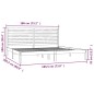 vidaXL Massivholzbett 180x200 cm vidaXL Massivholzbett 180x200 cm