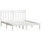 vidaXL Massivholzbett Weiß 120x190 cm vidaXL Massivholzbett Weiß 120x190 cm