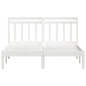 vidaXL Massivholzbett Weiß 120x190 cm vidaXL Massivholzbett Weiß 120x190 cm