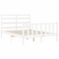 vidaXL Massivholzbett ohne Matratze Weiß 120x200 cm Kiefernholz vidaXL Massivholzbett ohne Matratze Weiß 120x200 cm Kiefernholz