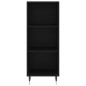 Highboard Schwarz 34,5x34x180 cm Holzwerkstoff Highboard Schwarz 34,5x34x180 cm Holzwerkstoff