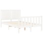 vidaXL Massivholzbett ohne Matratze Weiß 120x200 cm Kiefernholz vidaXL Massivholzbett ohne Matratze Weiß 120x200 cm Kiefernholz