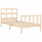 vidaXL Massivholzbett mit Kopfteil 100x200 cm vidaXL Massivholzbett mit Kopfteil 100x200 cm