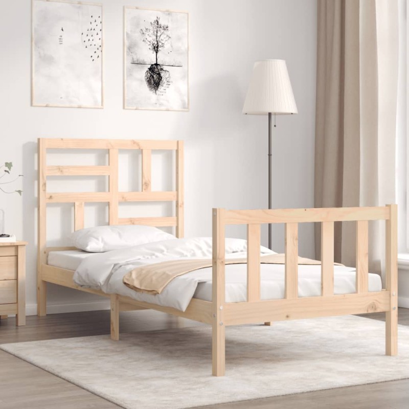vidaXL Massivholzbett ohne Matratze Kiefernholz vidaXL Massivholzbett ohne Matratze Kiefernholz