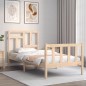 vidaXL Massivholzbett mit Kopfteil 100x200 cm vidaXL Massivholzbett mit Kopfteil 100x200 cm
