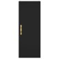 Highboard Schwarz 34,5x34x180 cm Holzwerkstoff Highboard Schwarz 34,5x34x180 cm Holzwerkstoff