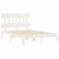 vidaXL Massivholzbett ohne Matratze Weiß 120x200 cm Kiefernholz vidaXL Massivholzbett ohne Matratze Weiß 120x200 cm Kiefernholz