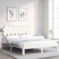 vidaXL Massivholzbett ohne Matratze Weiß 140x190 cm Kiefernholz vidaXL Massivholzbett ohne Matratze Weiß 140x190 cm Kiefernholz